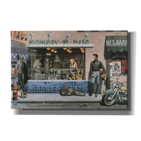 Epic Graffiti 'Highway 51' by Chris Consani, Canvas Wall Art, 18"x12"