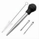 thumbnail image 2 of Jeringa de acero inoxidable para pavo con perillas de silicona | Utensilio de cocina de 28 ml para asar pollo, ternera y cerdo | Incluye cepillo de limpieza (paquete de 1), 2 of 9