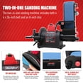 thumbnail image 4 of Lijadora de banda de mesa Bucktool Pro 1HP para trabajar metales, 4 of 9