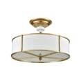 thumbnail image 5 of Elk Home 16-Inch Wide Ceramique Semi Flush Mount, Antique Gold Leaf, 5 of 5