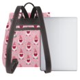 thumbnail image 3 of Balery Valentine's day gnomes Mochila de Cuero para Mujeres, Gran Capacidad, Bolsa de Viaje Multifuncional, Mochila de Cuero y Bolsa de Hombro para Mujeres, 3 of 4