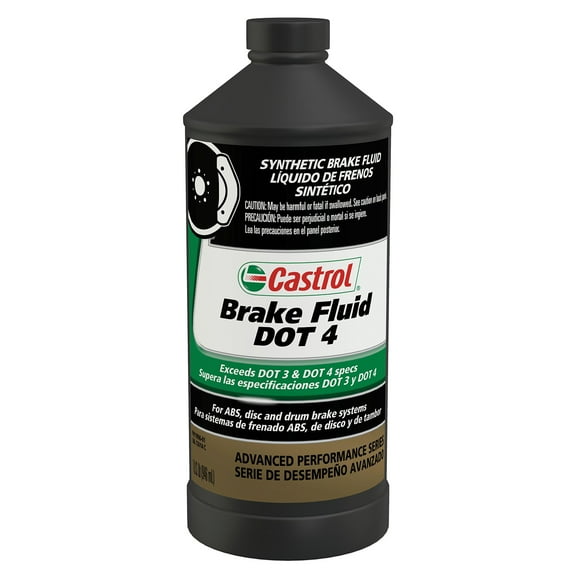 Castrol DOT 4 Advance Performance Series Full Synthetic Brake Fluid, 1 Quart