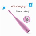 thumbnail image 5 of Usb Recharable Silic Sonic Toothbrush Electric Care Dental Teeth Deep Cleaning Tooth Brush 20#814, 5 of 5