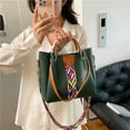 thumbnail image 3 of 4PCS Handbags for Women, Fashion Shoulder Bag Purse Card Holder Shopper Tote Satchels for Travel Work (Green), 3 of 9