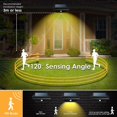 thumbnail image 2 of 40 luces solares con sensor de movimiento LED para exteriores, nivel impermeable Ip65, gran angular, 2 of 5