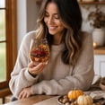 thumbnail image 7 of Fall Harvest Stemless Wine Glass,Drinking Cup, Thanksgiving Decorative Glassware for Home Party Table Decor, 7 of 7