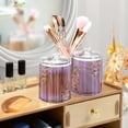 thumbnail image 6 of Lilac Stripes with Blossom Flowers Translucent Plastic Cans Storage Canisters with Lid Set of 2, 6 of 7