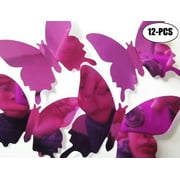 Erfly Mirror Decor Outgeek 12pcs Wall Stickers Mirror Erfly Pvc Decorative Decals Art Sticker For