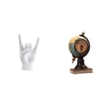 thumbnail image 1 of Figura decorativa de resina con forma de mano y , ideal para regalar o decorar el hogar., 1 of 8