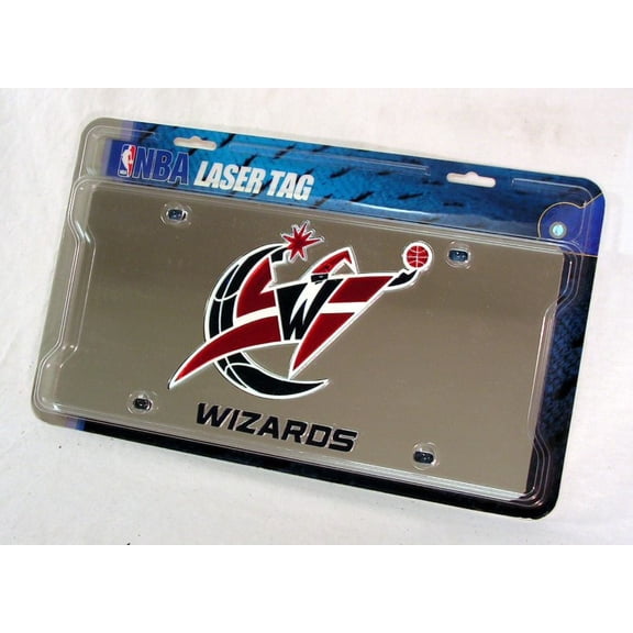 Washington Basketball Wizards Acrylic License Plate Laser Tag