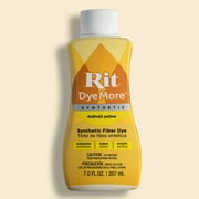 Rit DyeMore Synthetic Fabric Dye – 7 fl oz Bottle, Color for Polyester, Nylon & Acrylic Surfaces- Daffodil Yellow