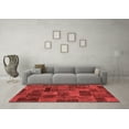 thumbnail image 3 of Ahgly Company Indoor Rectangle Abstract Red Modern Area Rugs, 5' x 8', 3 of 4