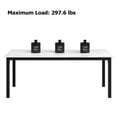 thumbnail image 3 of Mdf + Iron Round Corner Long Dining Table, 3 of 9