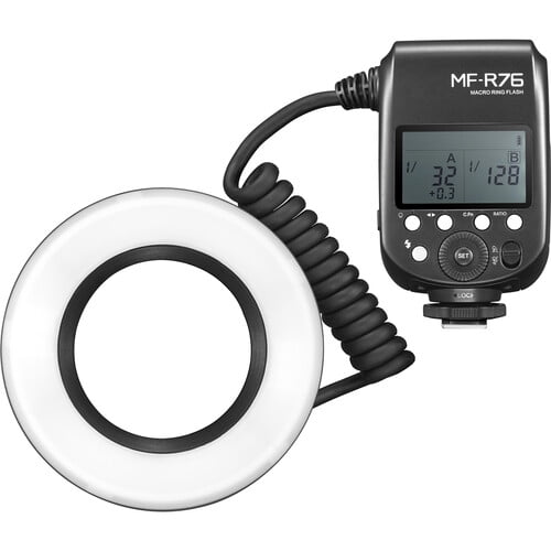 Flash Macro Ring Godox MF-R76 para Canon Nikon Sony Panasonic