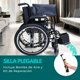 thumbnail image 4 of Silla de Ruedas Todo Terreno | Incluye Bomba de Aire y Kit de Reparación | Soporta 110 Kg, Llanta Trasera Neumática 24” | (Negro), 4 of 9