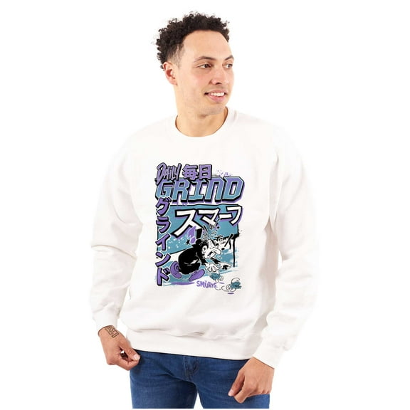 The Smurfs Kanji Gargamel Daily Grind Men Big & Tall Sweatshirt Brisco Brands 2X