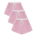 thumbnail image 1 of Timegard Shorts for Women 3pc Elastic Waist Comfy Ruched Loungewear Summer Workout Running Shorts, 1 of 4