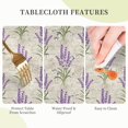 thumbnail image 6 of Beautiful Lavender Vintage Postcard Round Tablecloth Waterproof Wipeable Tablecloth Cover Home Restaurant Kitchen Picnic Party Decoration 60 Inch Circular Tablecloth for 20-47 Inch, 6 of 6