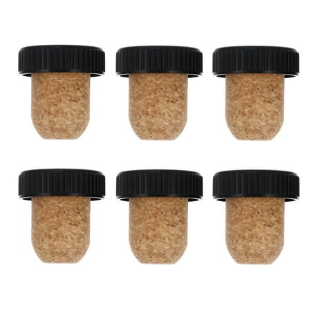

6pcs Red Wine Bottle Seal Stopper Wine Cork Bottle Plug Beverage Stopper