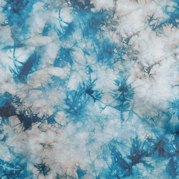 oneOone Cotton Flex Blue Fabric Brush Stroke Craft Projects Decor Fabric Printed By The Yard 40 Inch Wide