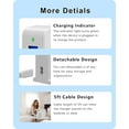thumbnail image 4 of VHBW USB Charger Block, 6-Port USB Desktop Charging Station Multiports, 50W Phone Charger for iPhone, iPad, White, 4 of 5