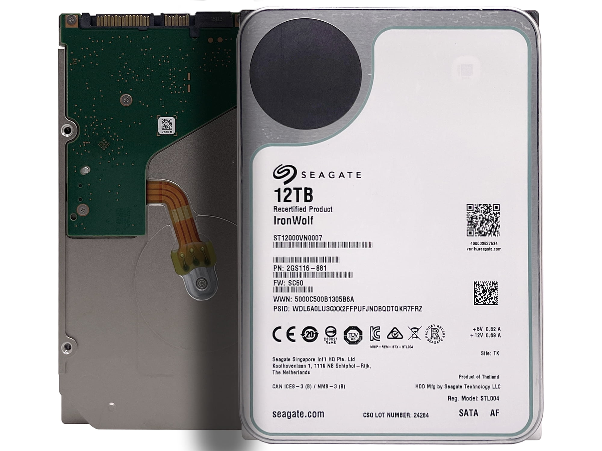 Seagate IronWolf 8TB NAS Internal Hard Drive HDD - 3.5 Inch SATA