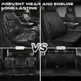 thumbnail image 4 of Car Grand neoprene waterproof car seat covers full set wet suit all weather non slip durable universal fit SUV sedan truck van automotive arm rest airbag compatible black, 4 of 6