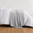 thumbnail image 4 of Levtex Home - Caden Cotton Gauze - King Coverlet/Quilt Set - Grey Mist - Coverlet/Quilt Size (106x92in.) and Shams (20x36in.) - 100% Muslin Cotton, 4 of 5