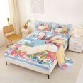 thumbnail image 2 of Erosebridal Cartoon Rabbit Colorful Eggs Full Size Sheets 4-Piece For Kids,Easter Festival Bed Sheets For Boys Girls,Luxury Bedroom Decor, 2 of 5