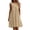 Z1#Yellow1006, variant on Puliio Summer Dresses for Women Sleeveless Round Neck Linen Blend Ruffle Hem Casual Dress with Pockets