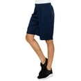 thumbnail image 2 of EttelLut - Women's Knee Length Loose Shorts with Side Pockets and Drawstring - Navy m, 2 of 8
