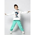 thumbnail image 2 of Shark Playing Basketball Hoodie Toddler -Image by Shutterstock,  2 Toddler, 2 of 4