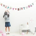 thumbnail image 2 of OFFIGAM Happy Birthday Bunting: Multi-Color, and Reusable, Perfect for Party Decoration, 1Pc, 2 of 7