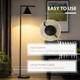 thumbnail image 5 of HOMCOM Modern Floor Lamps for Living Room Lighting, Adjustable Standing Lamp for Bedroom Lighting, Black, 5 of 9