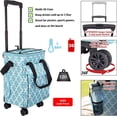 thumbnail image 4 of dbest products Ultra Compact Smart Cart Cooler 360, Insulated Collapsible Rolling Tailgate BBQ Beach Summer, Moroccan Tile, 4 of 6