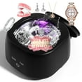 thumbnail image 2 of Portable Ultrasonic Cleaner - IPX4 Waterproof & Dustproof 304 Stainless Steel Sink, 2-Speed Modes 300mL Capacity for Dentures, Braces, Baby Pacifiers/Toys Lightweight Design for Travel/Home, 2 of 8