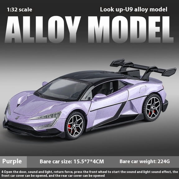 Simulation 1:32 YANGWANG - U9 Alloy Car Model, Game Vehicle Birthday Gift With Sound and Light Children's Toy Car Boy