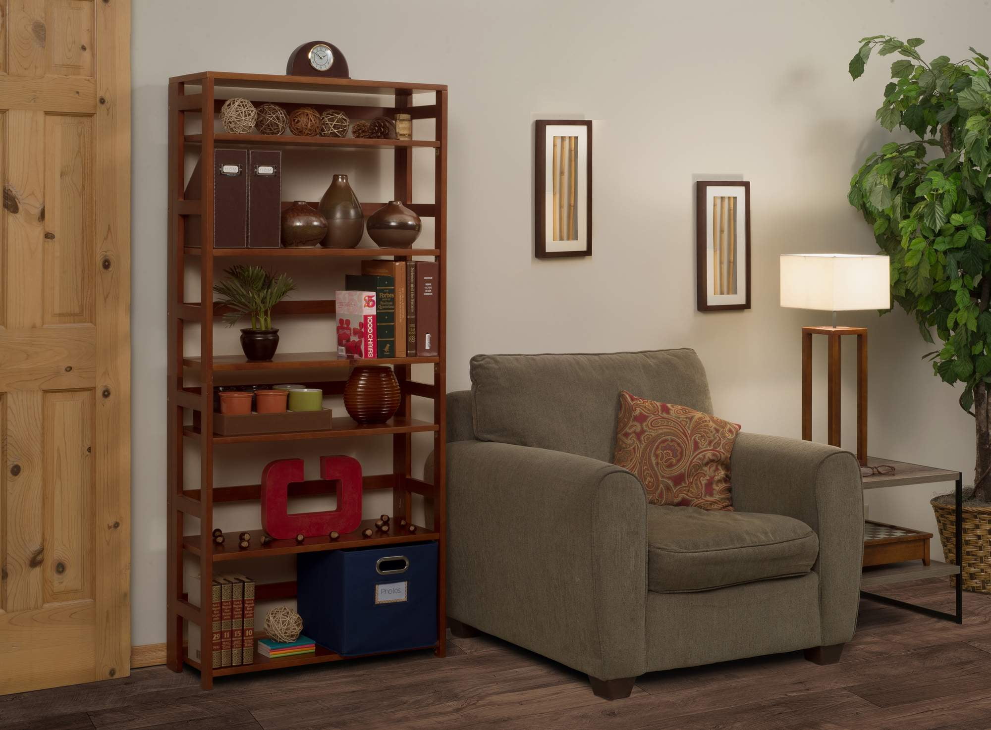 Flip Flop 6 Shelf Folding Bookcase Cher Com