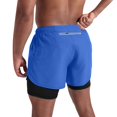 thumbnail image 4 of Mens Summer Swim Shorts Breathable And Comfortable Men's Two-piece Sports Beach Pants With Hip Zipper Sweatpants, 4 of 5