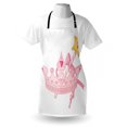 thumbnail image 3 of Princess Apron Crown and Magic Wand for true Princess Ribbon Golden Antique Artwork Print, Unisex Kitchen Bib Apron with Adjustable Neck for Cooking Baking Gardening, Pale Pink Yellow, by Ambesonne, 3 of 3