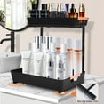thumbnail image 6 of YTKUS 2 Tier Under Sink Organizers and Storage 2 Pack Height Adjustable Sliding Drawer Cleaning Organizer with Handles for Kitchen Bathroom Pantry Home,Black, 6 of 8
