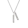 thumbnail image 2 of Delight Jewelry Silvertone Fearless Bar Silvertone Always My Sister Bar Charm Necklace, 23", 2 of 4