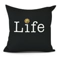 thumbnail image 2 of Life + Ball Word Print Pillow, 2 of 2
