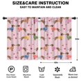 thumbnail image 2 of Blackout Kids Curtains,Colorful Funny Dachshund Childrens Insulated Curtains Set Of 2,Bedroom Essentials,Toddler Room Decor 42"x54"(106x137cm), 2 of 4