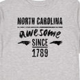 thumbnail image 4 of Inktastic North Carolina Awesome Since 1789 Boys or Girls Long Sleeve Toddler T-Shirt, 4 of 5