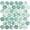 Lungomare, variant on The Tile Life Eterna Big Penny Sumatra 4" x 4" Glass Round Mosaic Tile Sample