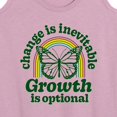 thumbnail image 3 of Instant Message - Change Inevitable Growth Optional - Women's Racerback Tank Top, 3 of 6