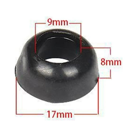 Ana Rubber Seals 20Pcs, Bull Nose Rubber BBQ Bottle Gas Seal Dome Shaped O Ring Gas LPG Regulator Black