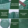 thumbnail image 4 of nipocaio Sacs de Déchets de Jardin, 1PCS 132 Gallons Sac de Rangement Réutilisable pour Pelouse, Sacs à Feuilles Réutilisables - Adaptés aux Buissons de Taille (80cm x 100cm), 4 of 6