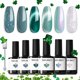 thumbnail image 1 of Esmalte de uñas Modelones Cat Eye Gel 9D verde holográfico 6 colores, 1 of 9